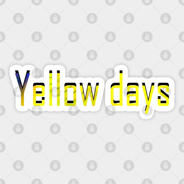 Yellow days Sticker by stefy